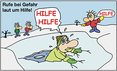 Rufe bei Gefahr laut um Hilfe!