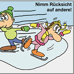 Nimm Rücksicht auf andere